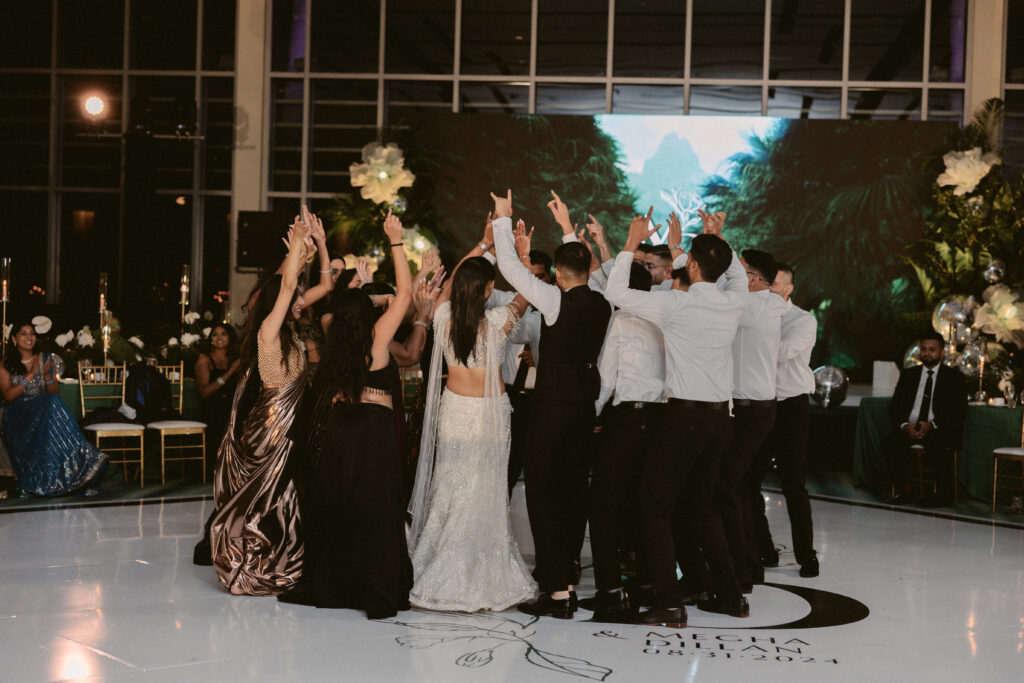 South Asian wedding reception